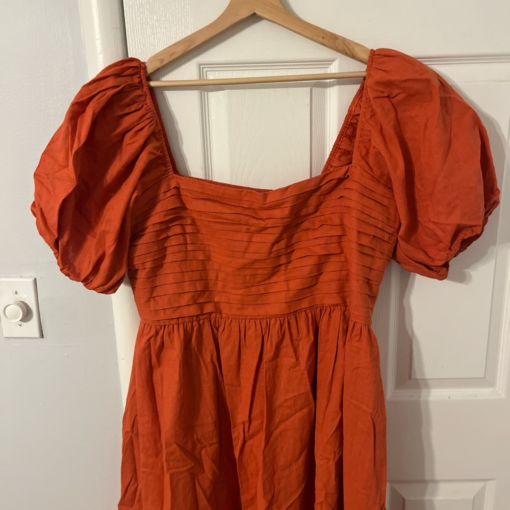 Abercrombie & Fitch Rust Midi Dress - Picture 3 of 5